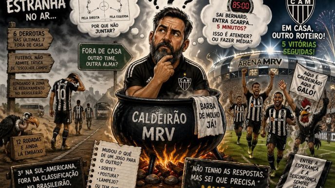 Galo tem coisa estranha no ar Afonso Canabrava