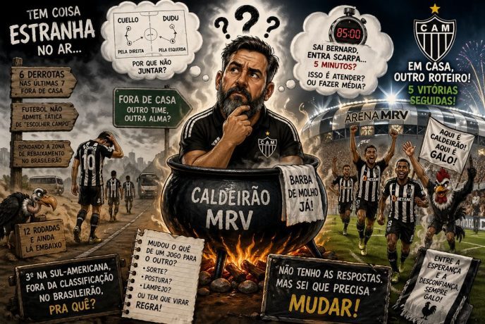 Galo tem coisa estranha no ar Afonso Canabrava
