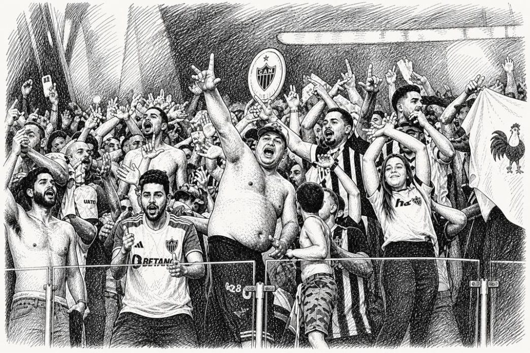 torcida do Galo vibrando