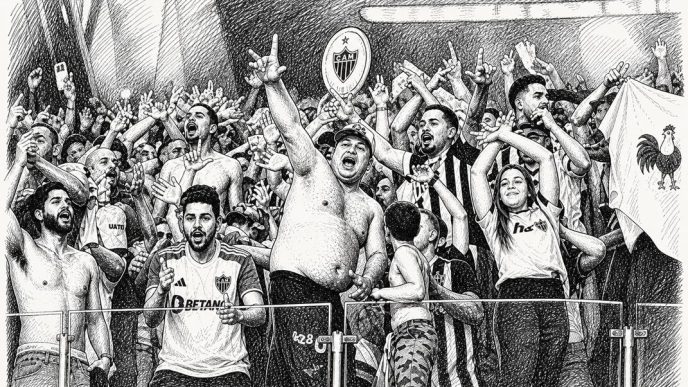 torcida do Galo vibrando