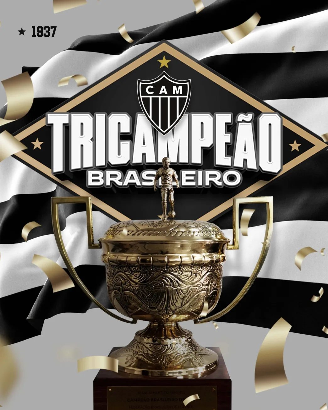 Atletico Tri Campeao Taca 01 Balcao News