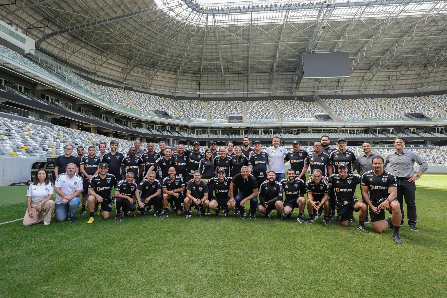 Jogadores do Atletico treinam na Arena MRV Balcao News