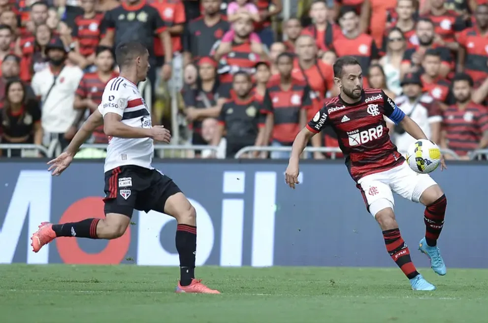 Sao Paulo vence o Flamengo no primeiro jogo da final. Foto Marcelo Cortez CRF Balcao News png