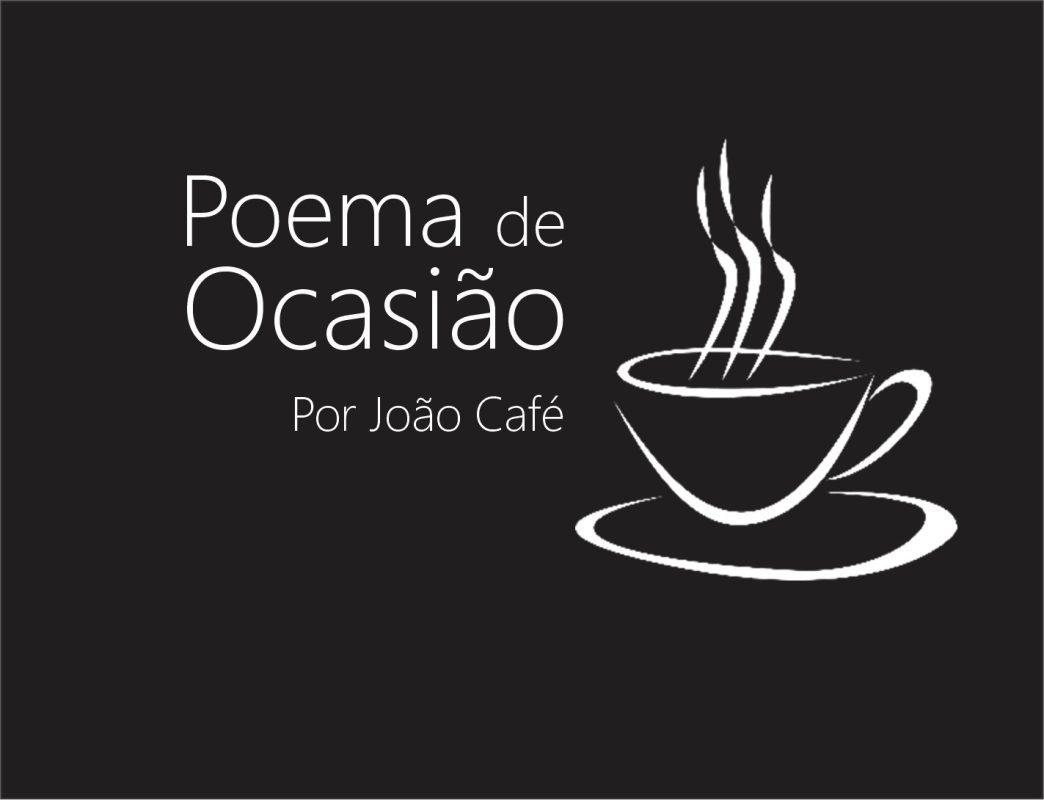 Capa com xícara de café e título 'Poema de Ocasião'