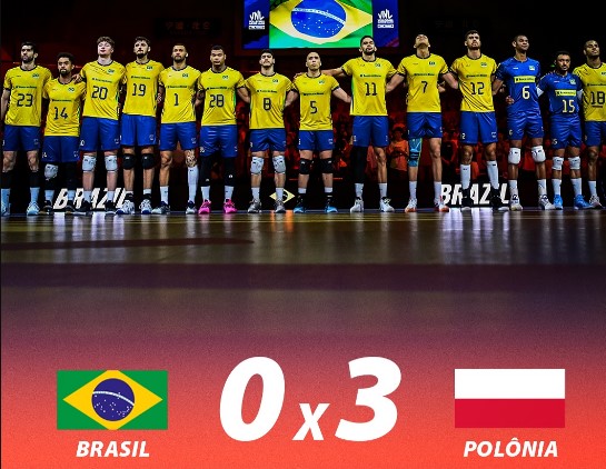 Volei masculino perde para Polonia Redes Sociais Facebook Balcao News