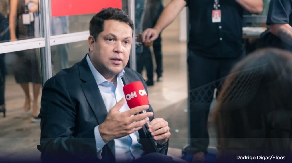 Joao Vitor Xavier vice presidente da holding Itasat durante etapa Mineracao do Projeto Eloos em Nova Lima
