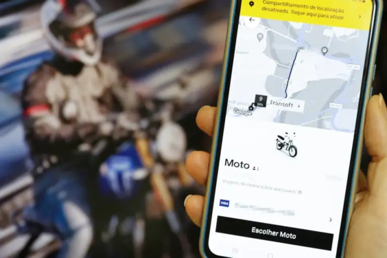 Transporte de moto aplicativo em pauta na segunda Bruno peres balcao News