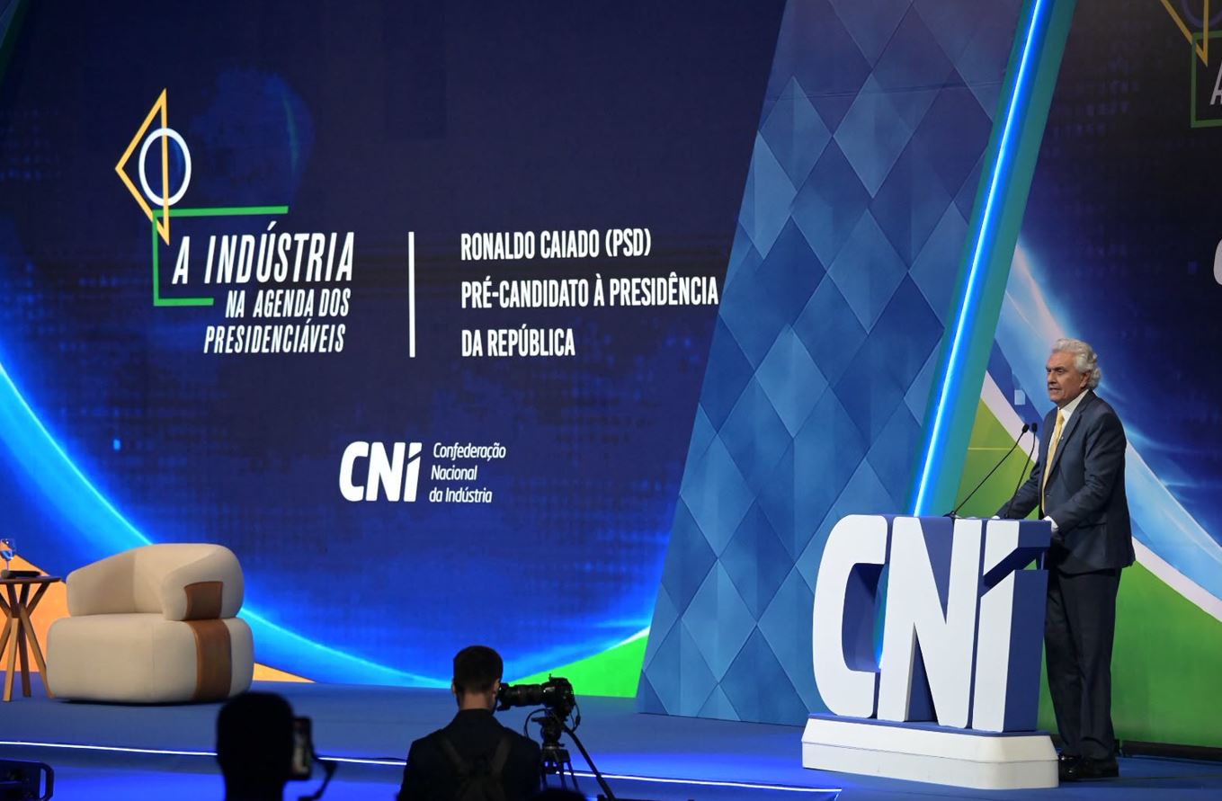 FIEMG participa, em Brasília, de painel da indústria com presidenciáveis 5 Ronaldo Caiado no evento Presidenciais na CNI