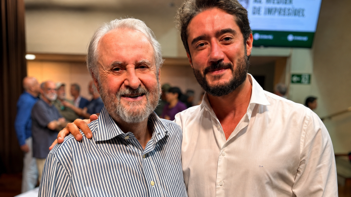 Gabriel Azevedo e o professor José Cláudio Junqueira Ribeiro