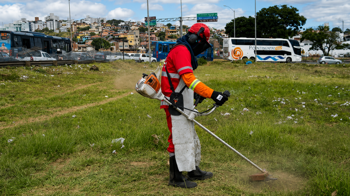 Limpeza e manutenção do Anel Rodoviário