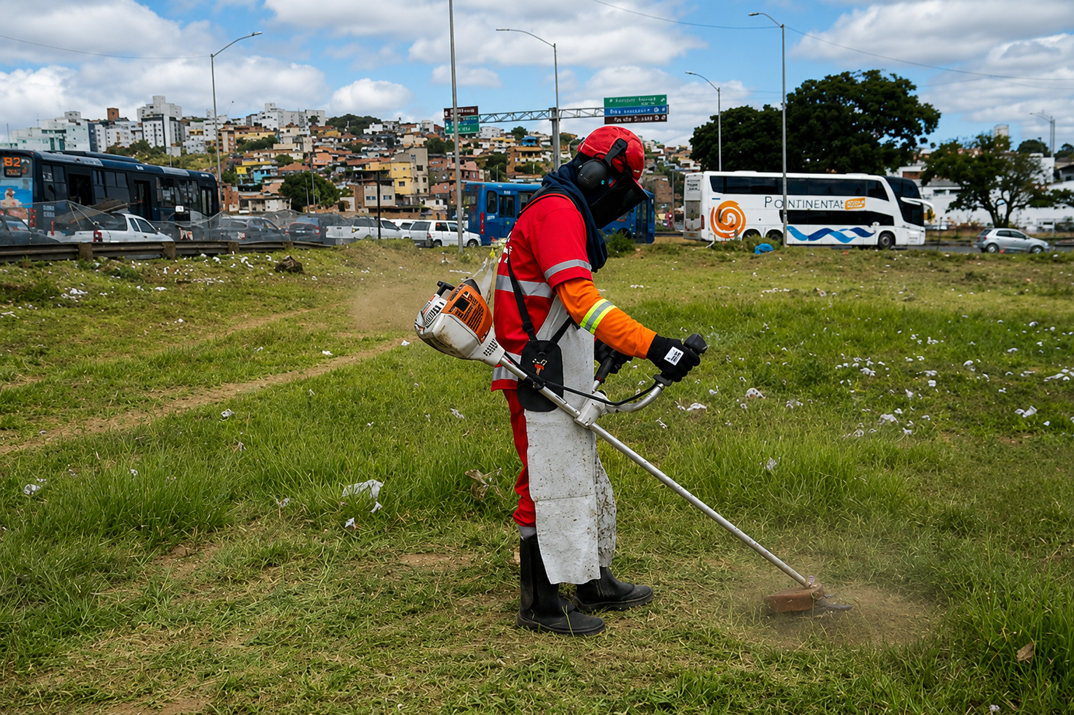 Limpeza e manutenção do Anel Rodoviário