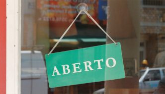 Placa de loja aberta 1 3