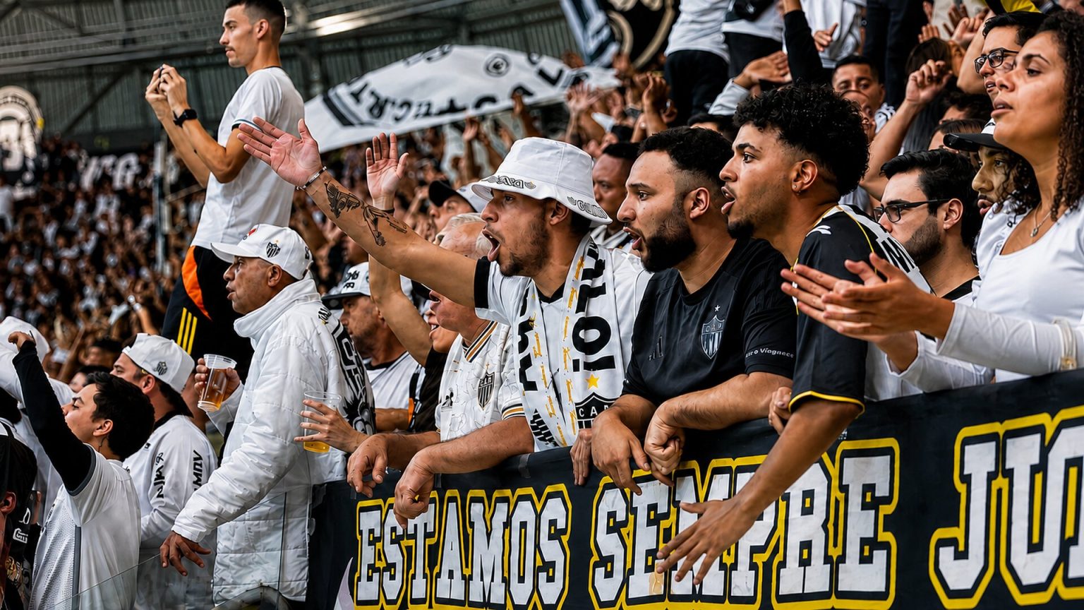 Torcida alvinegra na Arena MRV 1044×695